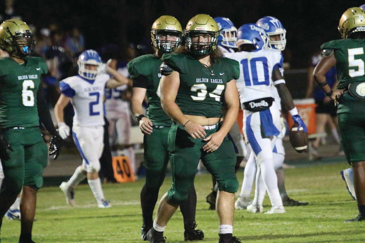Fleming Island’s small defensive line is filled with high-octane rushers like William Newman bent on disrupting opposing offenses with the speed of pursuit.