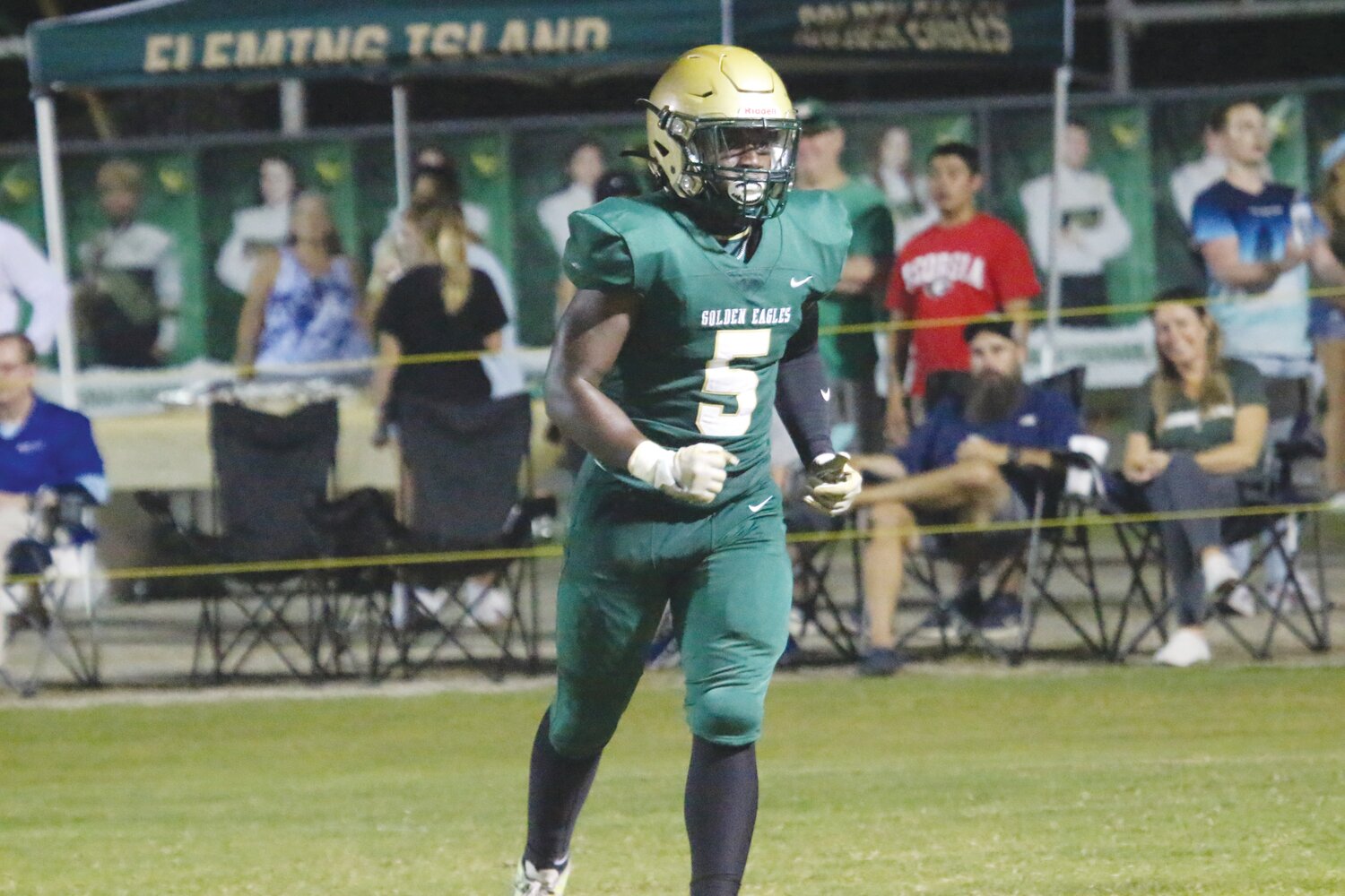 The running back war will feature Tyler Beverly, No. 5 for Fleming Island, and Chris Foy II, No. 0 for Oakleaf, both big, strong powerful downhill runners.